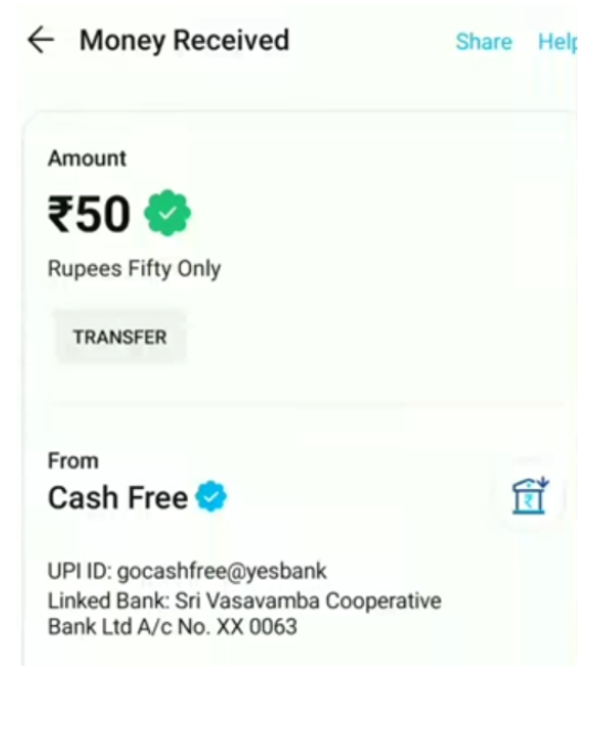 Proof Of Payment From Kraze App: